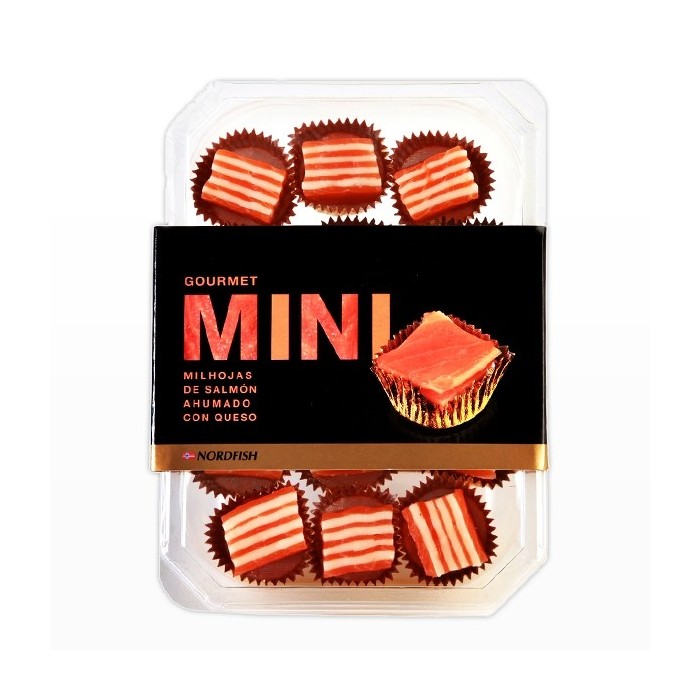 Milhojas de Salmón con Queso Chedar