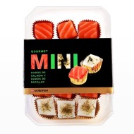 Dados de Salmón y Bacalao Ahumados y Eneldo