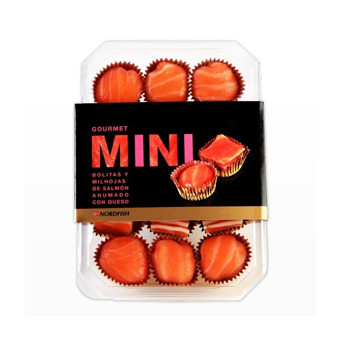 Bolitas y Milhojas de Salmón y Queso
