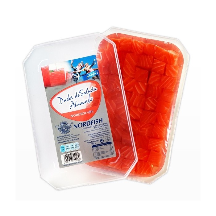 Salmón Noruego Ahumado Dados