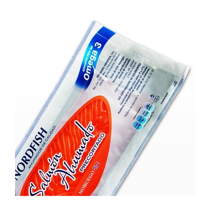 Salmón Noruego Ahumado Lomo Sobre 150 gr
