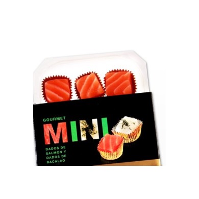 Dados de Salmón y Bacalao Ahumados y Eneldo 9/6 und