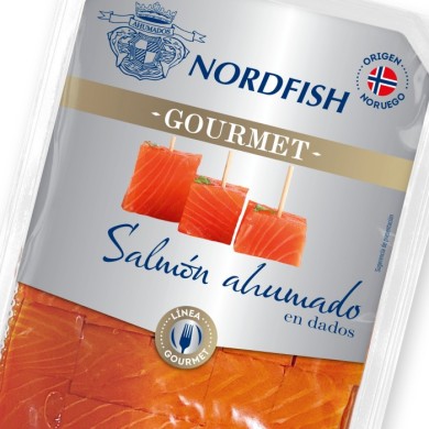Salmón Noruego Ahumado Dados 700gr