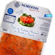 Tartar de Salmón Marinado al eneldo y la pimienta blanca tarrina 110 gr oliva