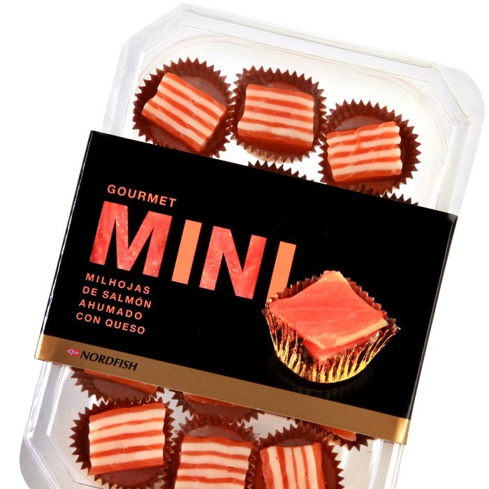 Milhojas de Salmón con Queso Chedar 15und