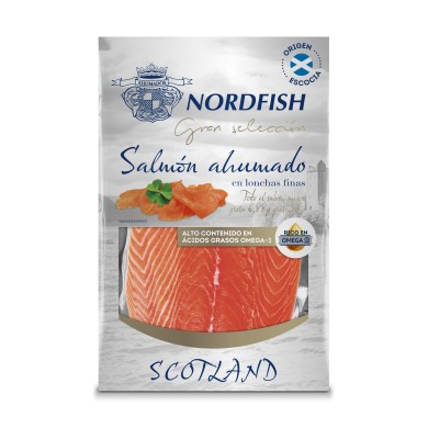 Salmón Escocés Ahumado sobre 80 gr.
