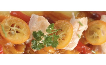 Receta de ensalada de pimientos tricolor con ventresca de salmón