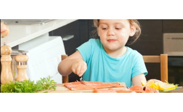 La importancia del salmón en los niños