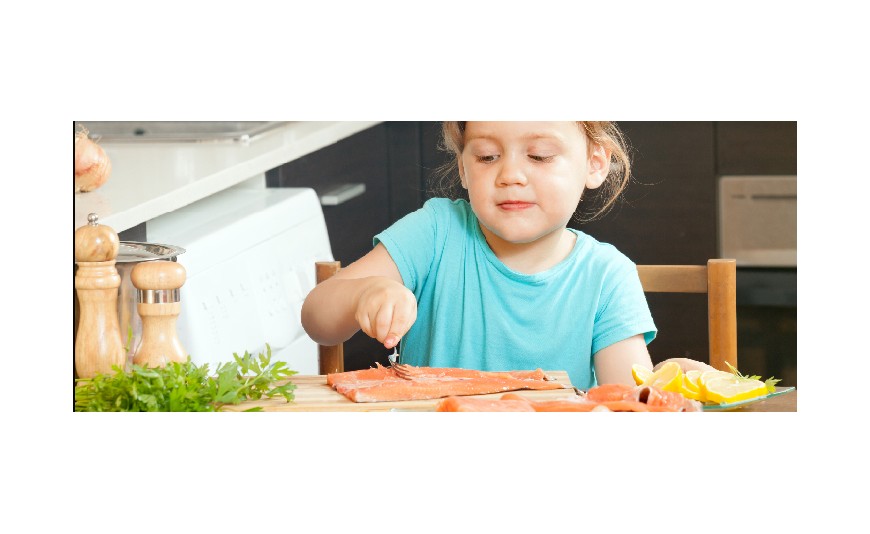 La importancia del salmón en los niños