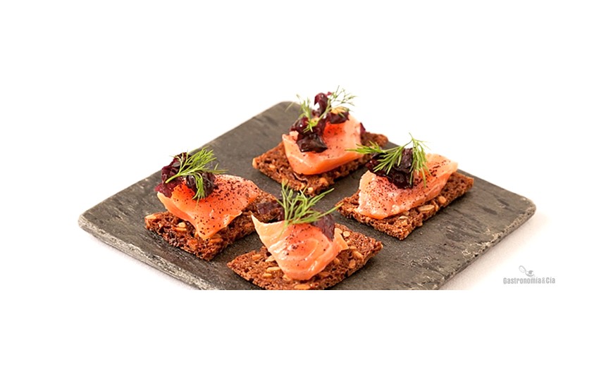 Gravlax de salmón con rábano picante de Agnar Sverrisson
