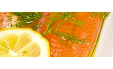 Salmón al microondas con limón