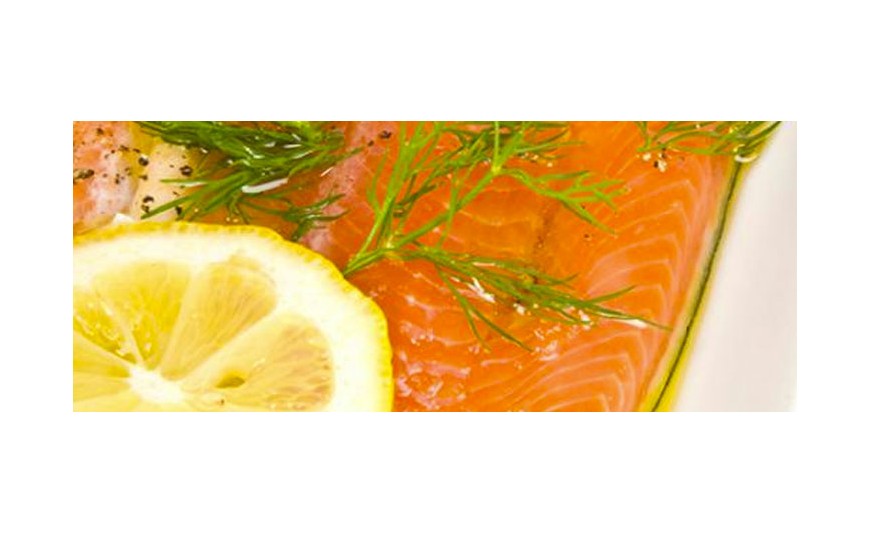 Salmón al microondas con limón