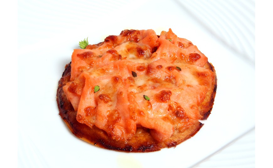 PIZZA DE SALMÓN AHUMADO