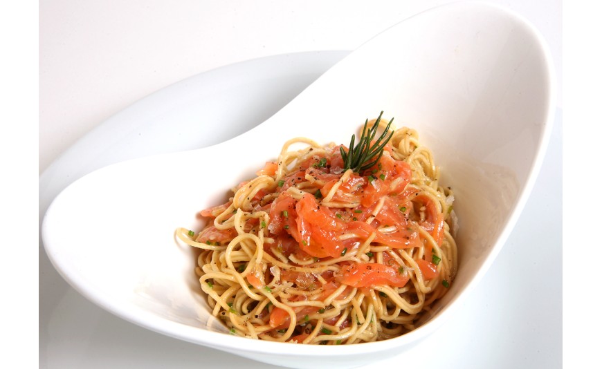 PASTA CON SALMÓN AHUMADO