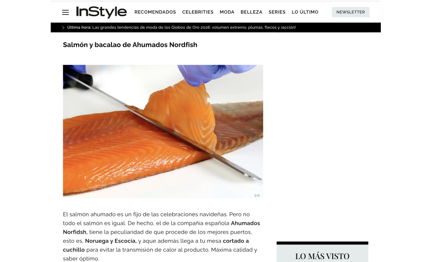 Ahumados Nordfish, entre los detalles gastronómicos que marcan la diferencia estas fiestas según InStyle