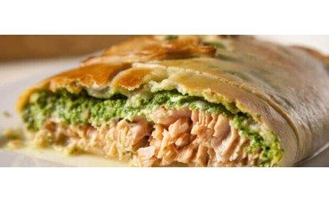Salmón en croute