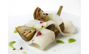 ALCACHOFAS CON BACALAO